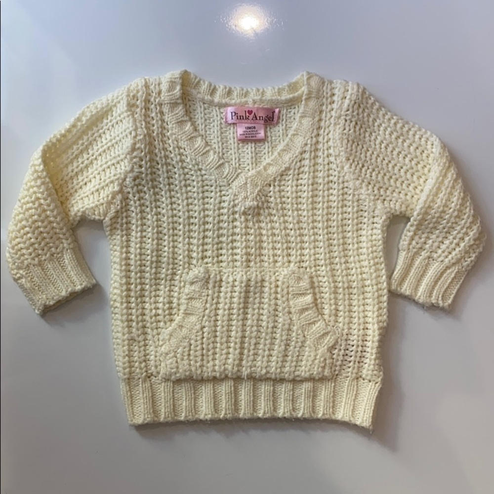Pink Angel Knit Sweater